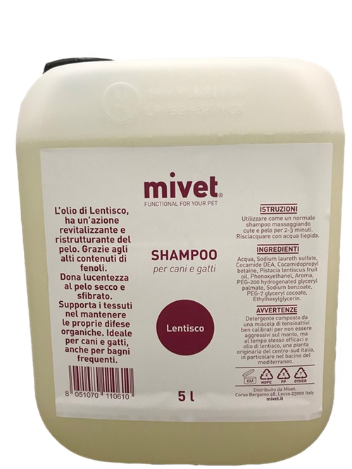Shampoo per cani e gatti Lentisco